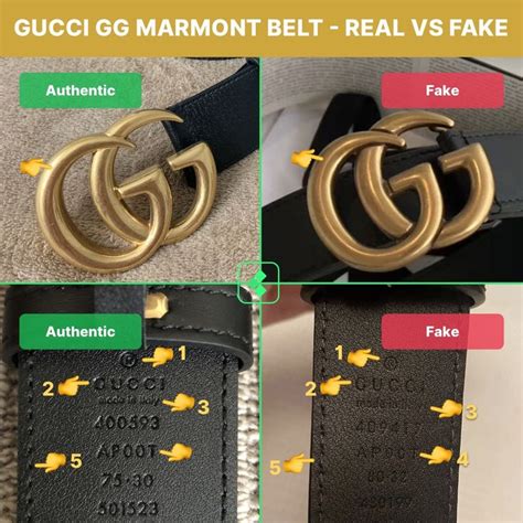 how do you know a real gucci belt|Gucci marmont belt identification.